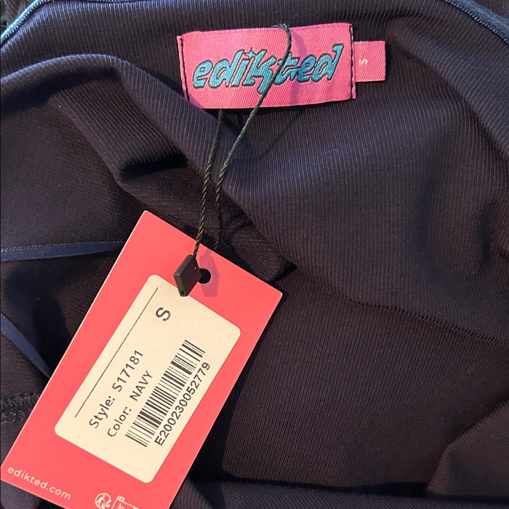 Edikted Elegant Black Bubble Hem Dress Formal Prom Party NWT - Picture 11 of 15